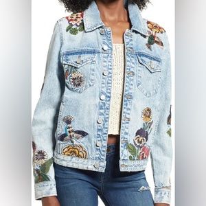 Blank NYC Embroidered Denim Jacket - in great condition